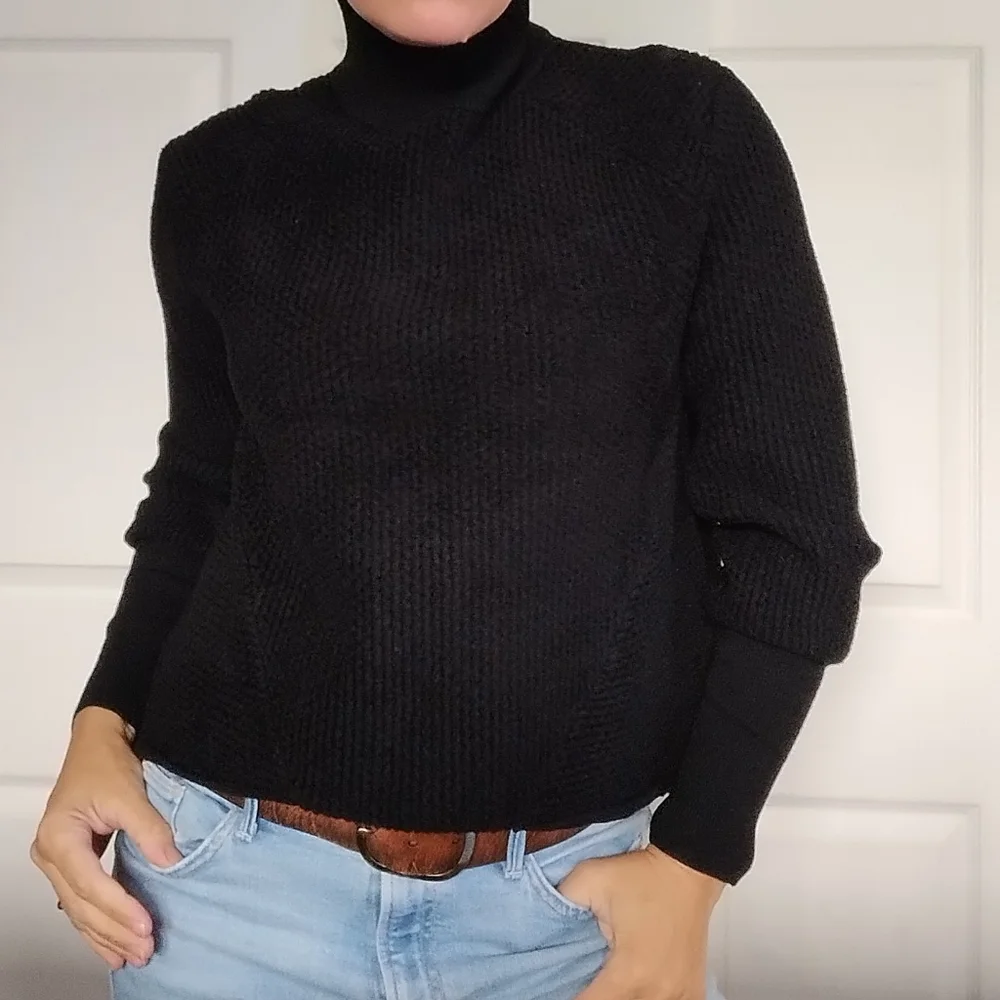 Frame Black Turtle Neck Sweater XS